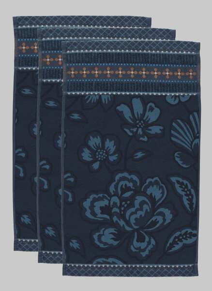 3er Set Gästetücher Jasmin Jacquard