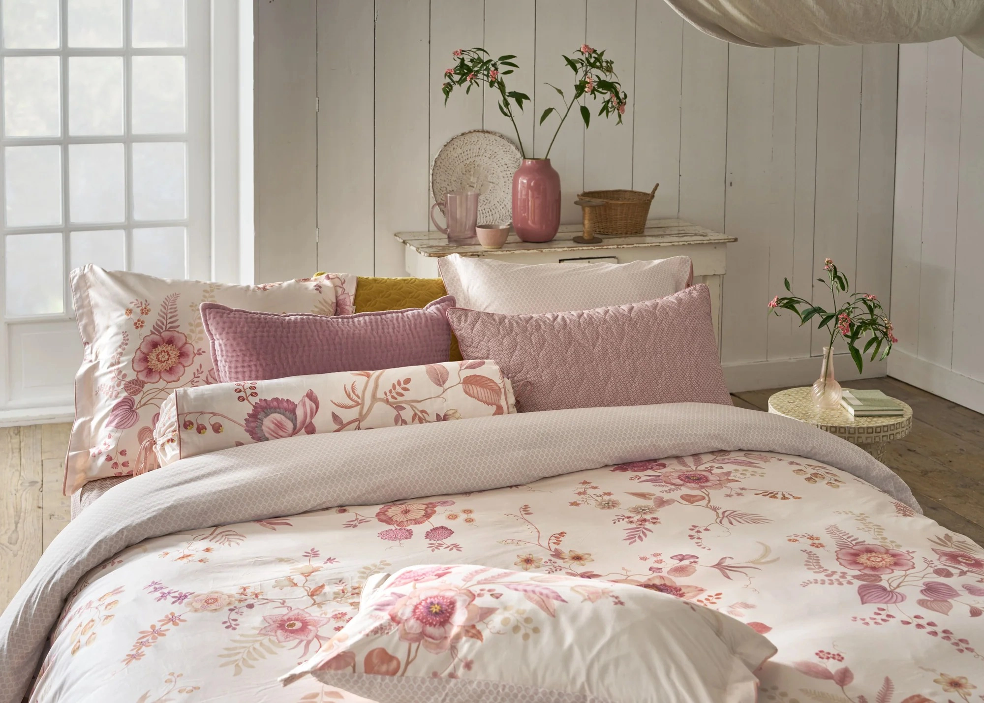 Pip Studio Everbloom – Zierkissen, Hellrosa