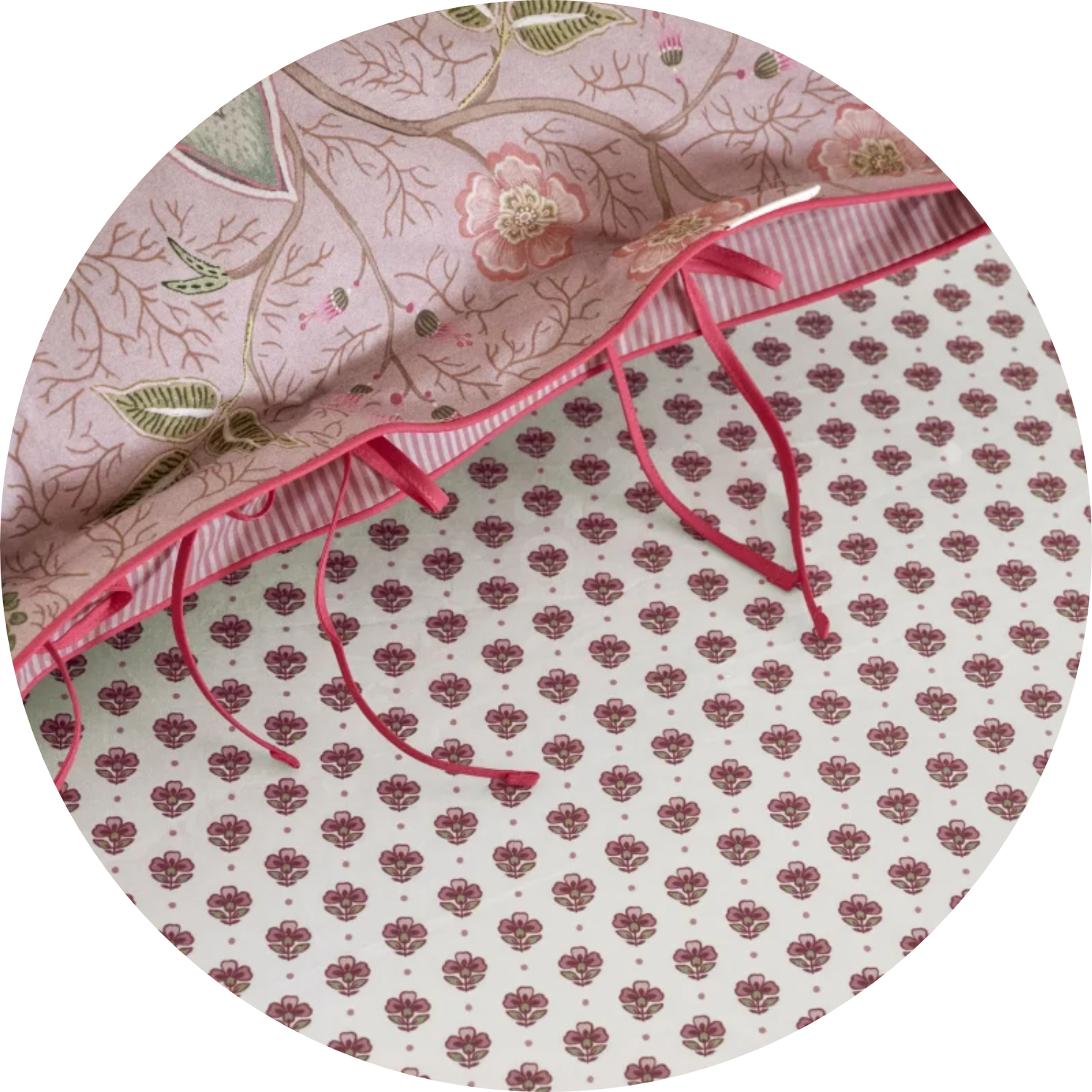 Pip Studio Jaipur Flower – Spannbettlaken, Hellrosa